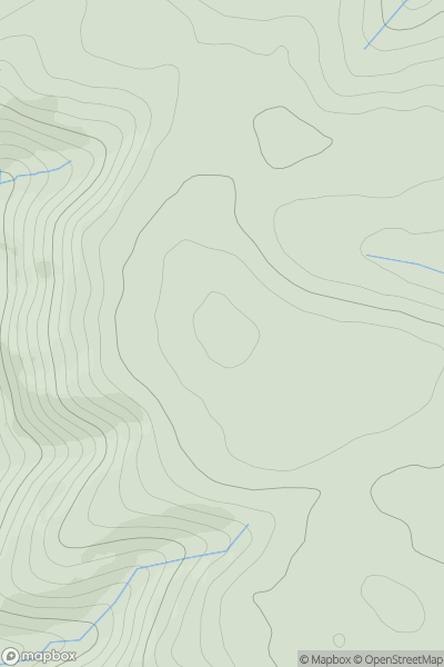 Thumbnail image for Cefn Isaf [South-West Wales] [SN764542] showing contour plot for surrounding peak